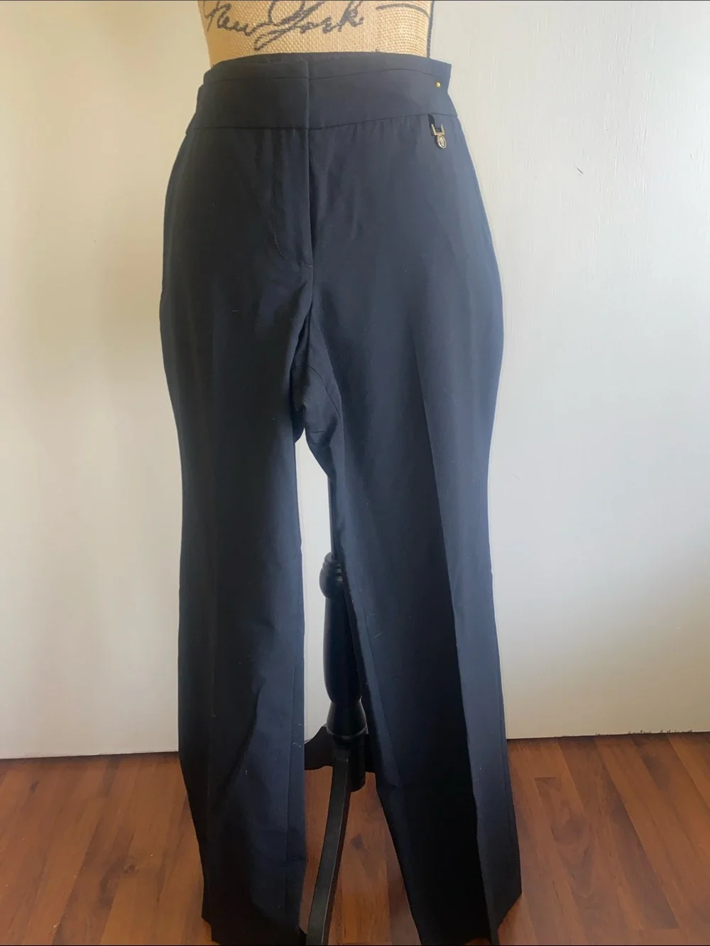 Tory Burch Black Tailored Wide-Leg Trousers